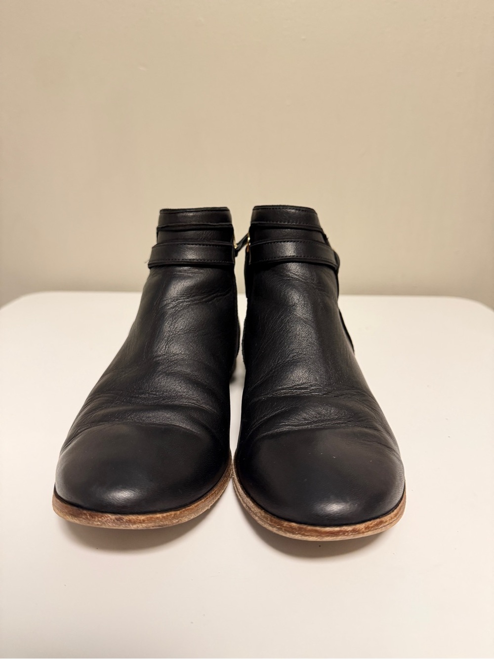 Souliers Sezane Low Johanna Boots Black Leather Women’s EU 40 US 9 UK 7 - Picture 3 of 12